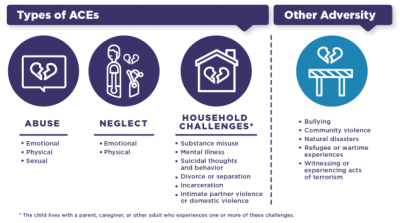 Chart showing types of ACEs