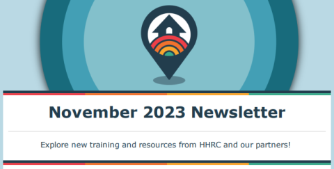 Screenshot of the 2023 HHRC November newsletter