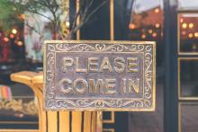 welcome sign